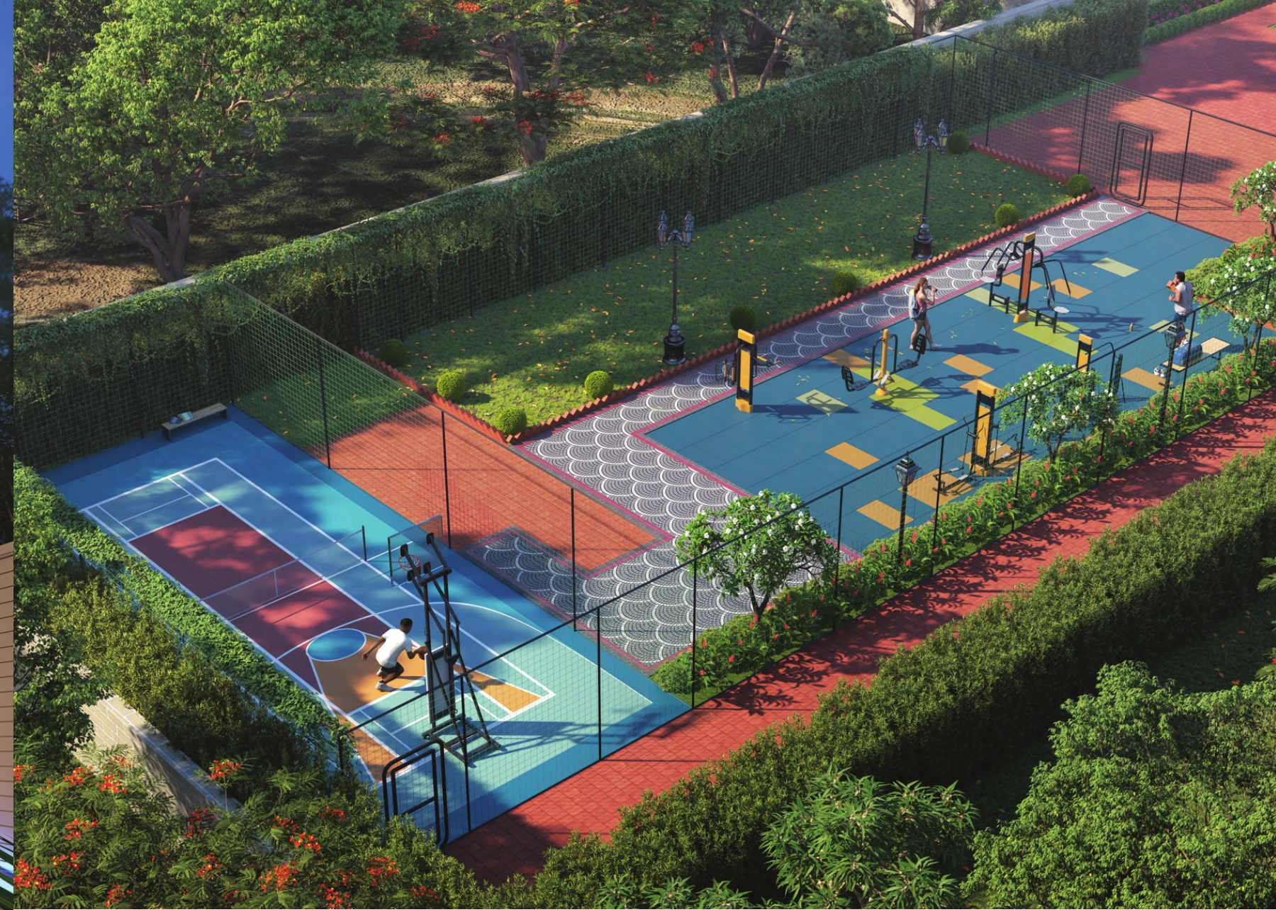 Paras Florett — sports courts