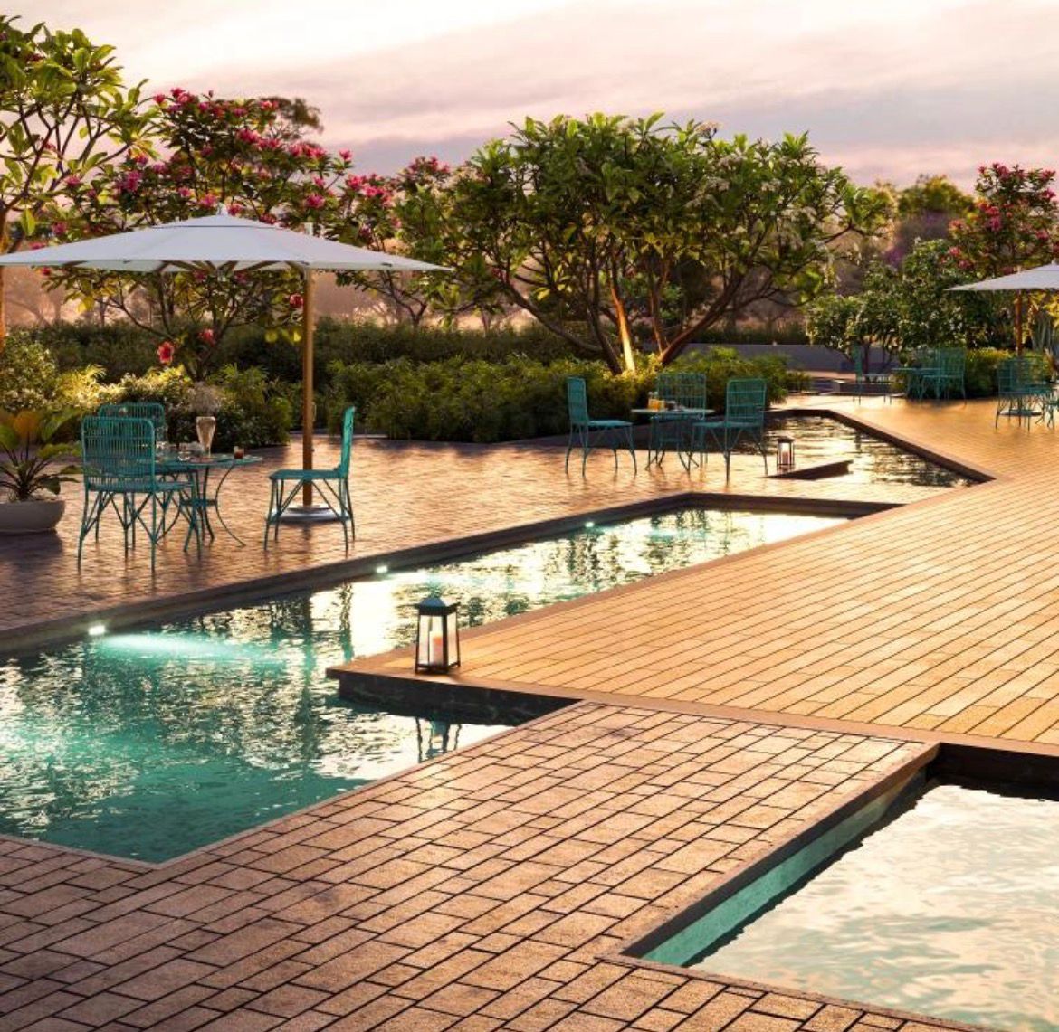 Sobha Crescent — landscaped decks