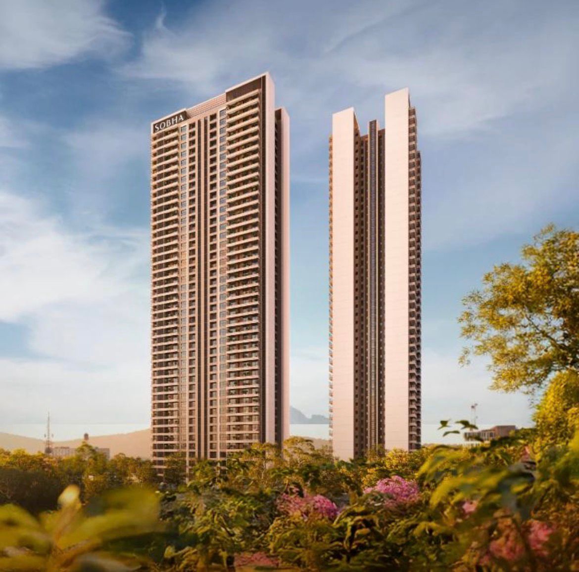 Sobha Crescent — tower elevation