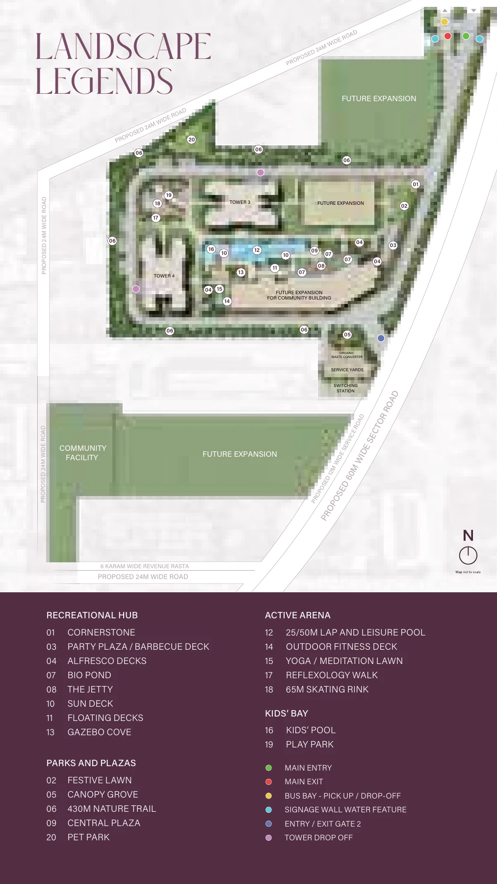 Sobha Crescent — landscape master plan